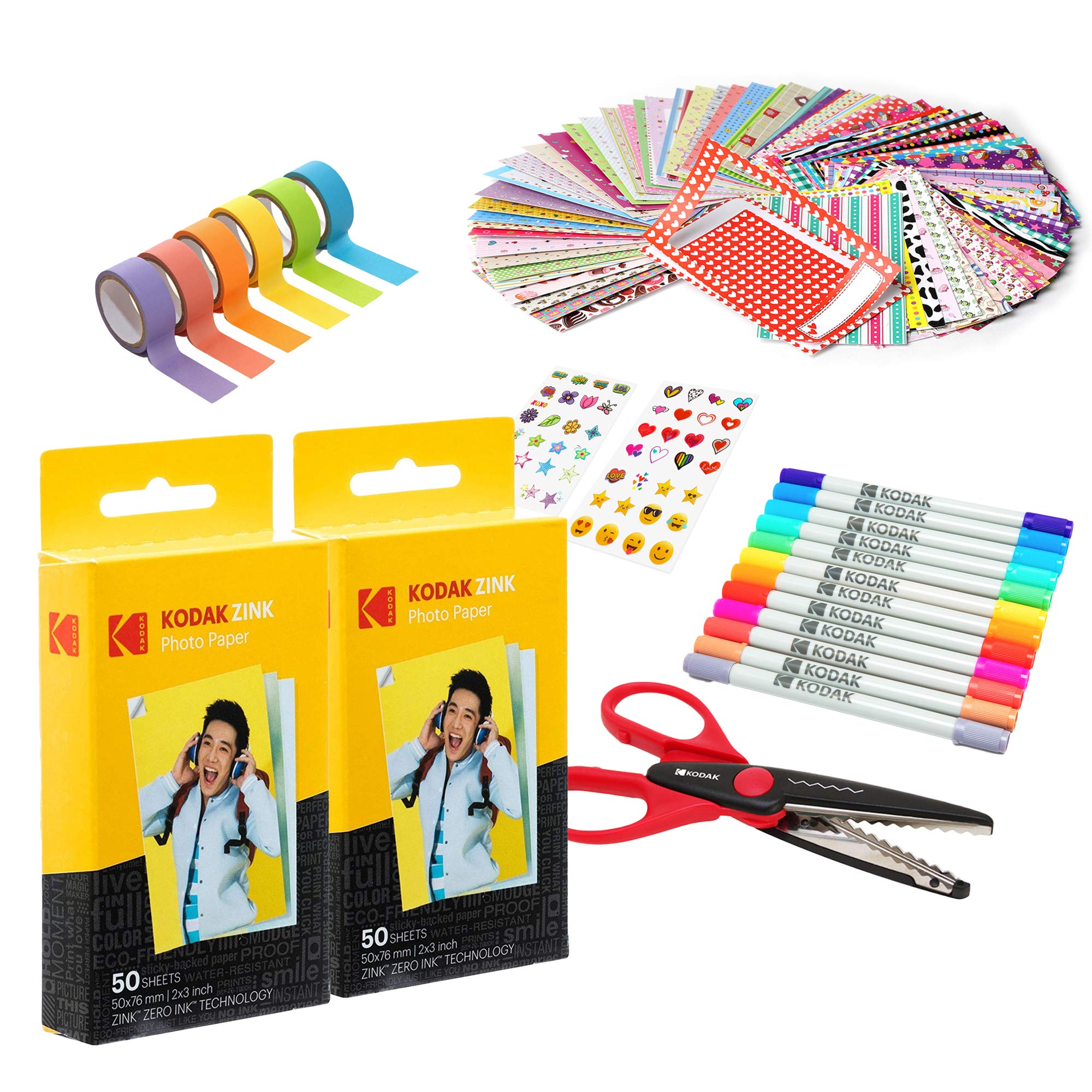 Amazon.com : Kodak 2x3ʺ Premium Zink Paper 100 Pack Scrapbook
